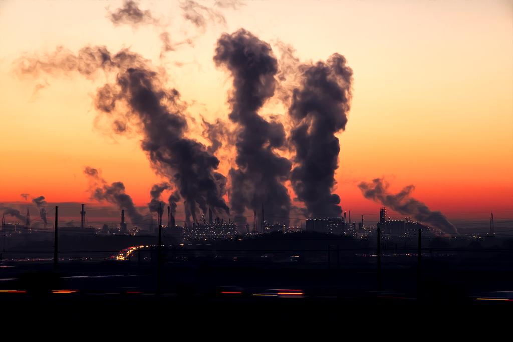 Contrast between fossil fuel plants and renewable energy installations