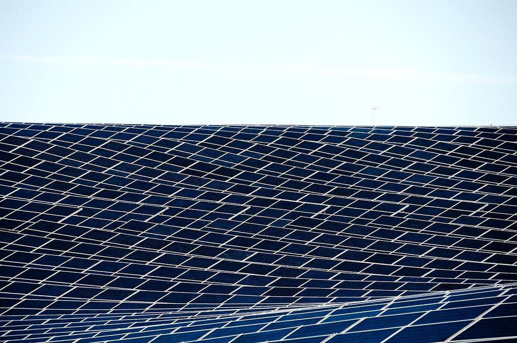 Futuristic energy technologies illustration